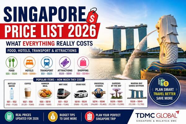 Singapore Price List 2026: What Everything Really Costs (Food, Hotels, Transport & Attractions)
