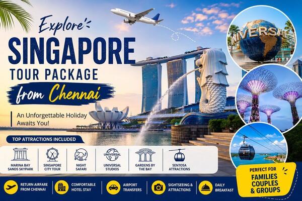 Singapore Tour Package from Chennai with Airfare 2026