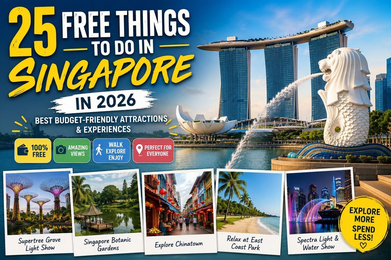 25 Free Things to Do in Singapore in 2026: Best Budget-Friendly Attractions & Experiences