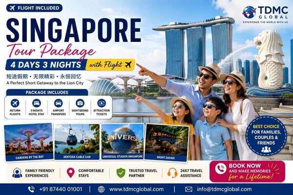 Singapore Tour Package 4 Days 3 Nights with Flight