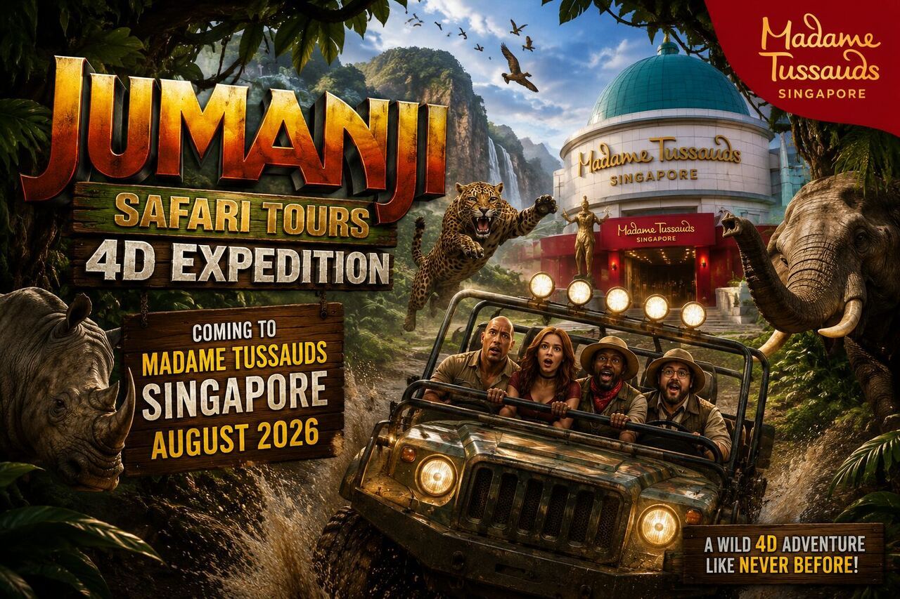 Jumanji: Safari Tours 4D Expedition Coming to Madame Tussauds Singapore in August 2026