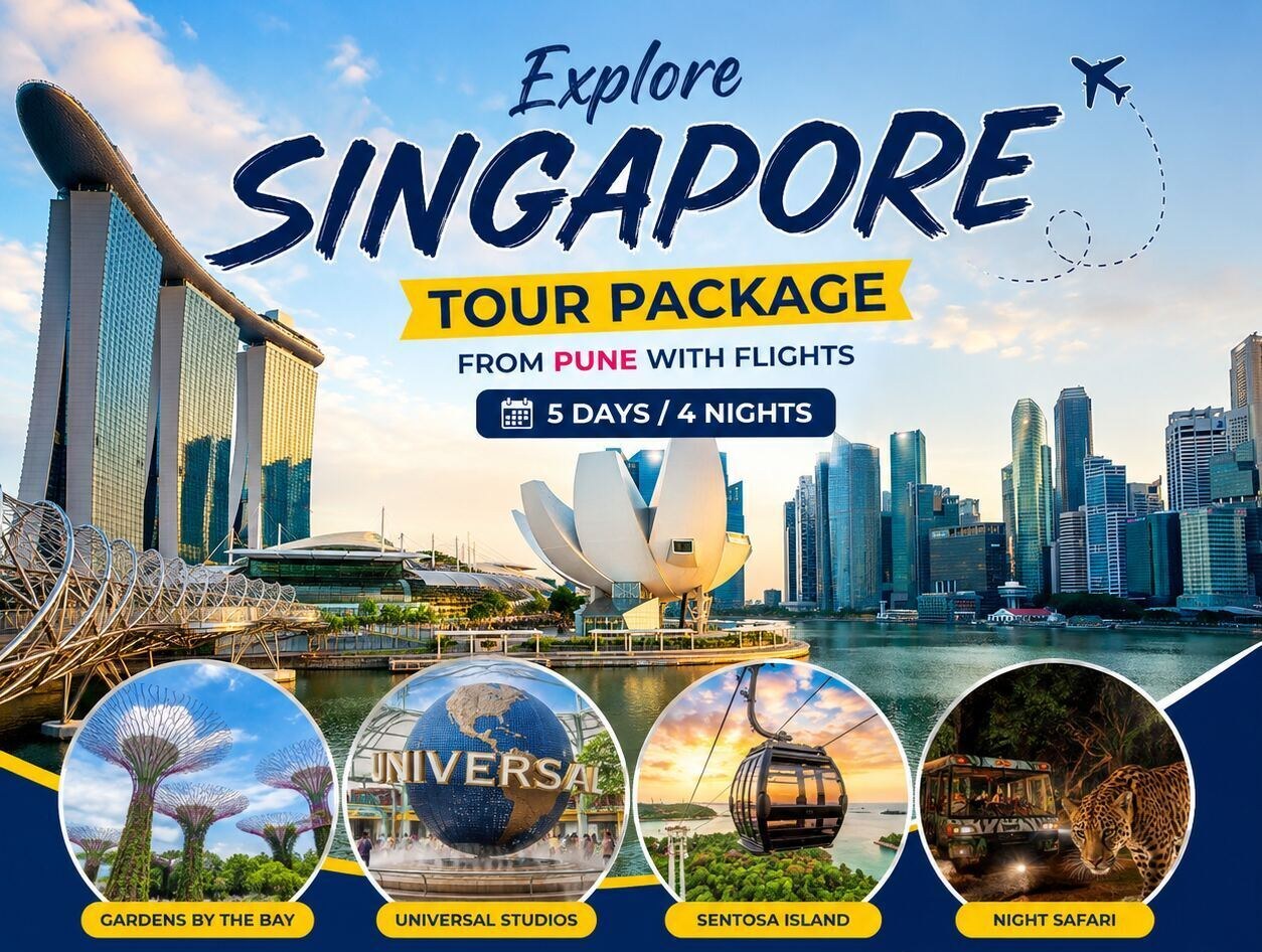 Singapore Tour Package from Pune with Flights | 5 Days / 4 Nights